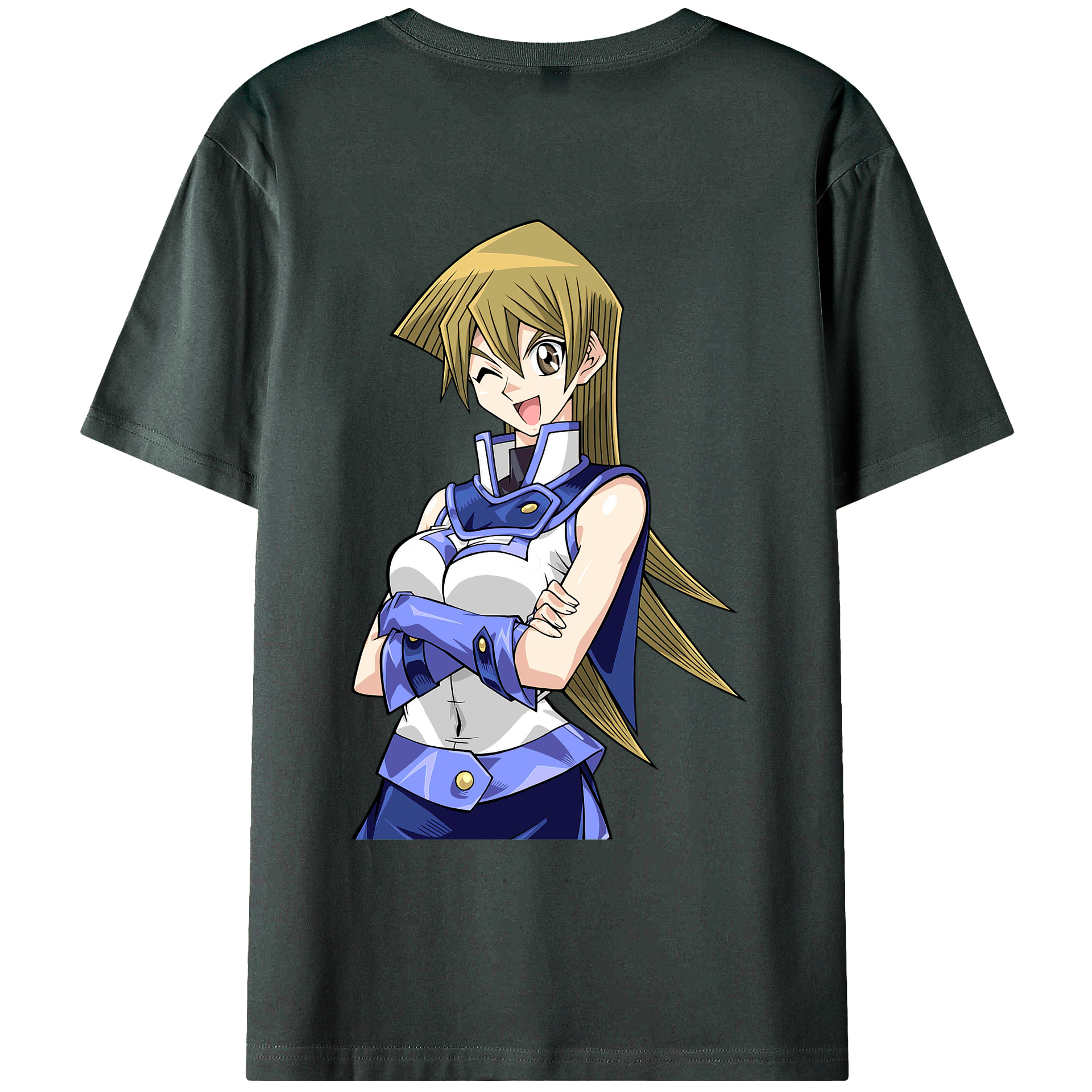 （画像用） 遊☆戯☆王 Yu-Gi-Oh! 綿100％ メンズ半袖Tシャツ（バックプリント） 通気性